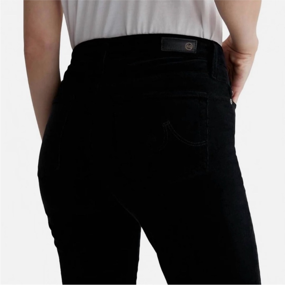 AG Adriano Goldschmied Mari Mid-Rise Slim Straight Jeans Black Size 23 NWT - Picture 11 of 11